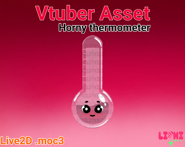 Live2D Vtuber Asset thermometer