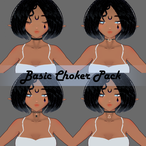 [Vroid] Basic Choker Pack