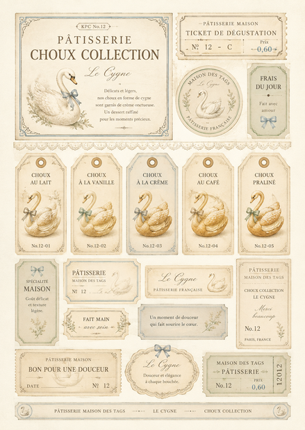 KPC No.12  PÂTISSERIE CHOUX COLLECTION ― Le Cygne ―