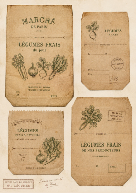 KPC Marché Paper Bag Collection No.1 — LÉGUMS