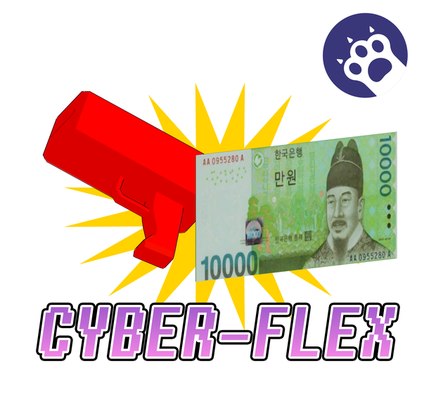 [Warudo] Korean Bill / MoneyGun Prop