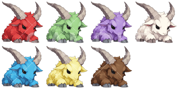 【画像素材】かわいいモンスター素材［027］