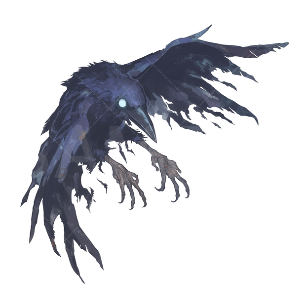 【画像素材】クトゥルフ神話（神話生物：カラス）［106］