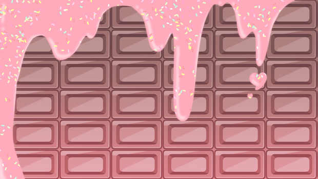 チョコレート柄サムネ素材