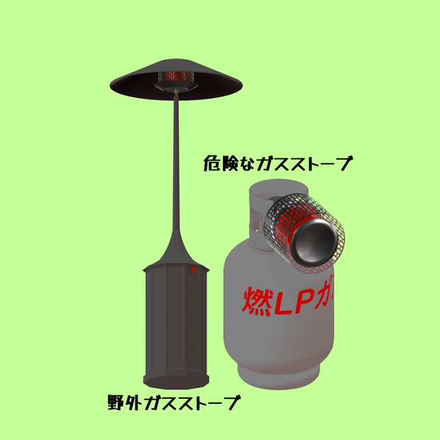 [無料]ガスストーブ