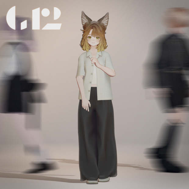 【VRChat】Check Sheer Shirt ＆ Slacks【Marycia対応】