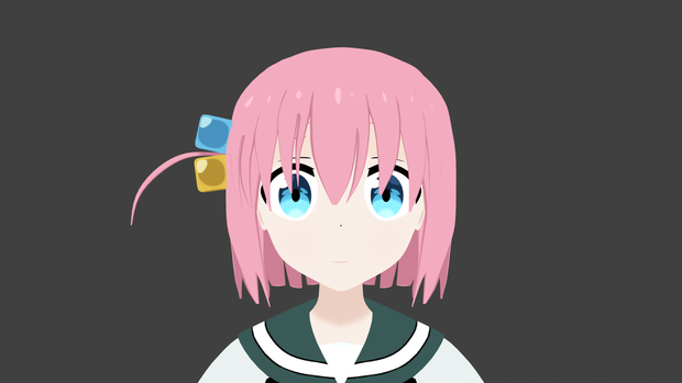 Bocchi 3D model .blend