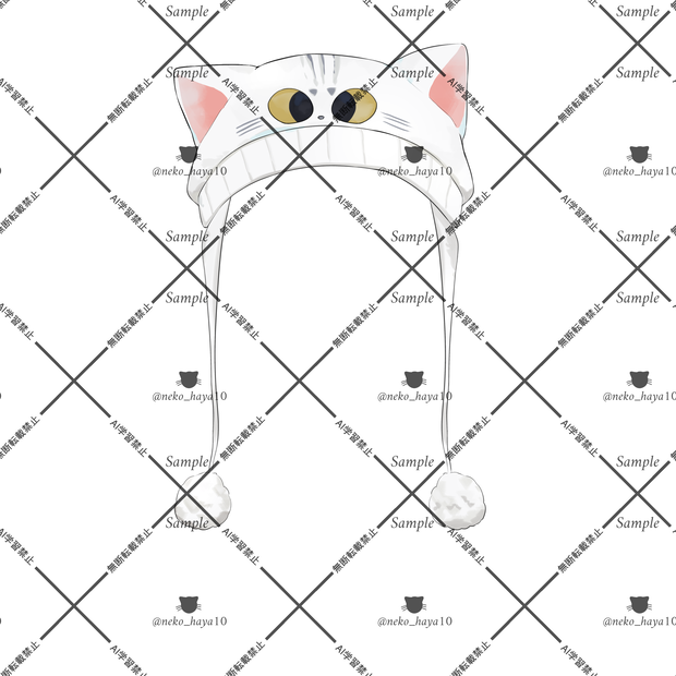 【VTuber素材】猫耳帽子