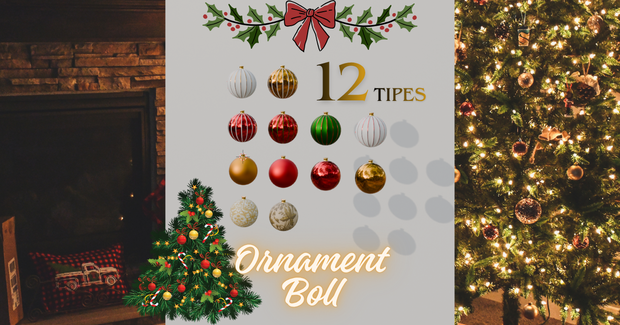 クリスマスツリーオーナメント(全12種)🎄/Ornament Boll(12types)