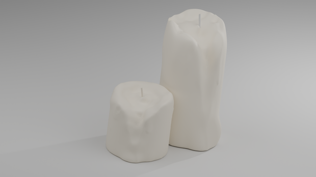 蝋燭（キャンドル）　Candle 3D model（.blend形式）