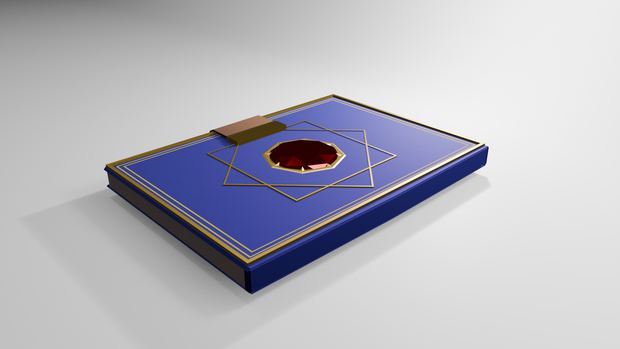 魔導書（マジックブック）　Magic book 3D model（.blend形式）