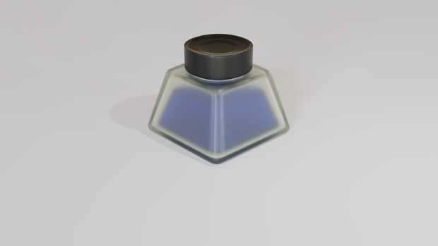 インクボトル　Ink Bottle 3D model（.blend形式）
