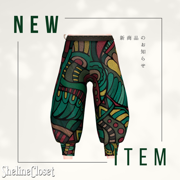 【5アバター対応】ethnic pants【桔梗/森羅/水瀬/碼希/マヌカ】