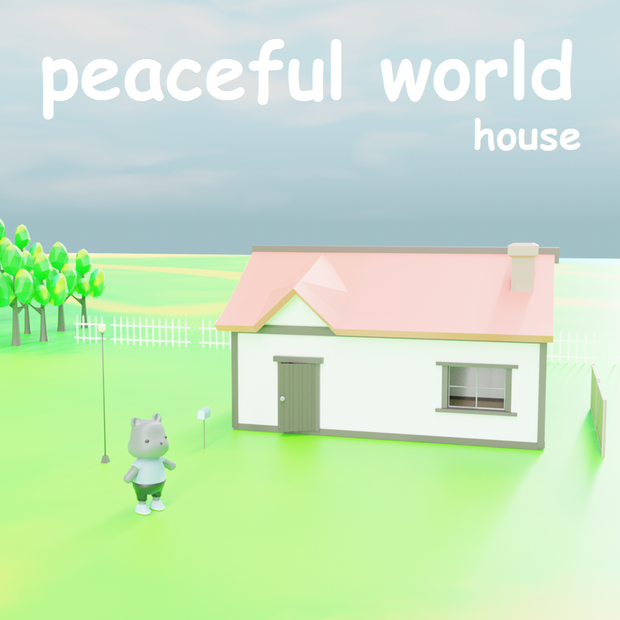 【値下げ】ローポリ　ハウスセット　.fbx　.unitypackage　家　一軒家
