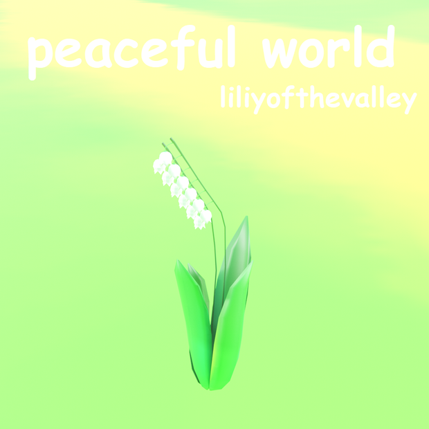 ローポリフラワーすずらん　.fbx　.unitypackage　スズラン　鈴蘭