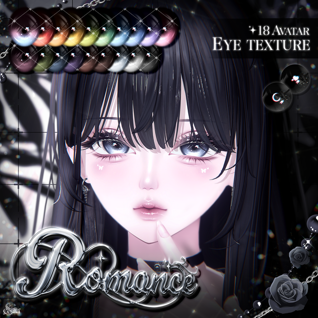 【 18アバター対応 】 Romance Eyes Texture [PSD]