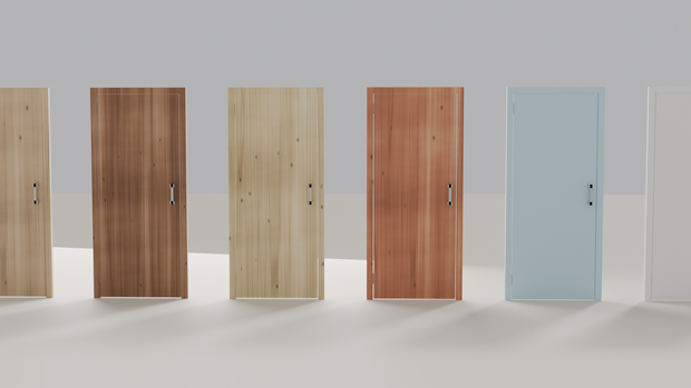 ArchNodes Door Generator v1.0 — Blender 用 パラメトリックドア + Wall Cutter 同梱