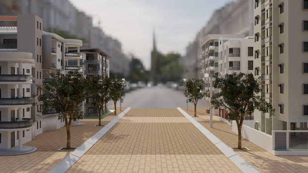 【Unity対応】マンション街