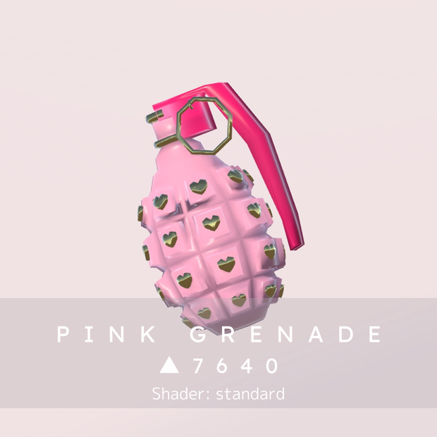 【3Dモデル / VRChat】手榴弾 grenade