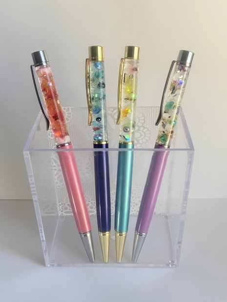 【as】オーダー ハーバリウムボールペン yuri様 オーダー品 ハーバリウムボールペン | mint-flower-basket