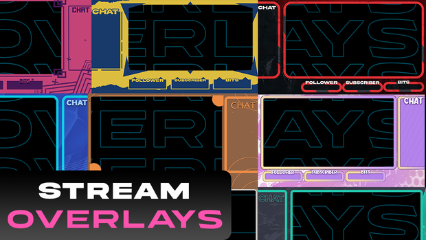 Stream OVERLAYS PACK Graphics - All In One File ストリームグラフィックス