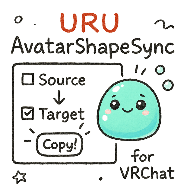 FREE 06-06（12:00まで） [ Unity Tools ]URU-AvatarShapeSync''uruuru Labs / 汎用性 BlendShapeCopyTool