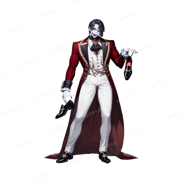 【ダークファンタジー】ゴシック吸血鬼貴族_立ち絵