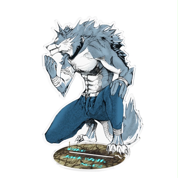 流行に  狼男160mm×160mm - BOOTH - Store Bikko イラスト
