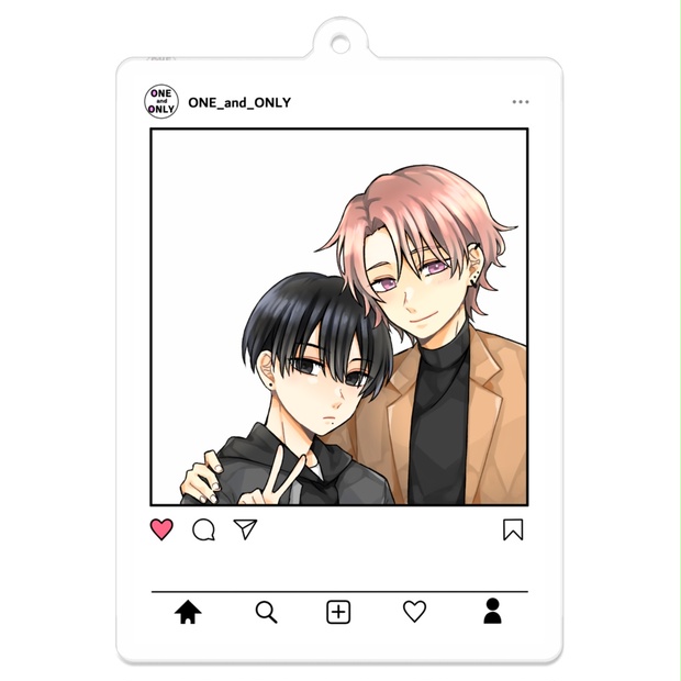 恋二度　香港ファンミ　インスタ風キーホルダー 2579a0a2-907d-48aa-ae0b-