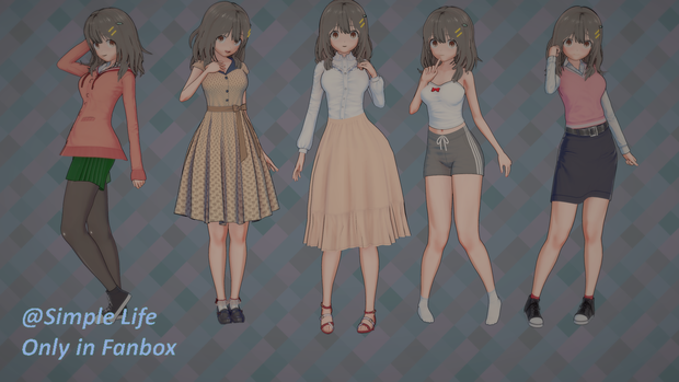【コイカツ / Koikatsu】Character Card キャラクターカード---日々は過ぎれど飯うまし---河合 まこ（Kawai Mako）