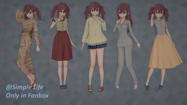 【コイカツ / Koikatsu】Character Card キャラクターカード---日々は過ぎれど飯うまし---古舘 くれあ（Furuta Kurea）