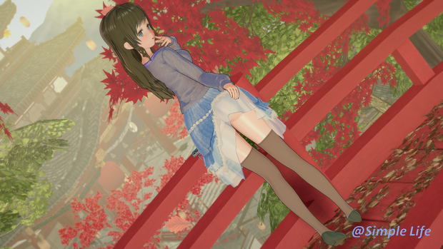 【Koikatsu Studio Scene / コイカツ スタジオシーン】（全5+3シーン + 1個人製作衣装 / 5+3 Scenes Total+ an autumn outfit）Chika Ver.