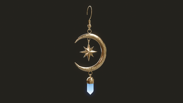 [VRChat] Celestial Ear Ring (3 Colors) / セレスティアル・イヤリング