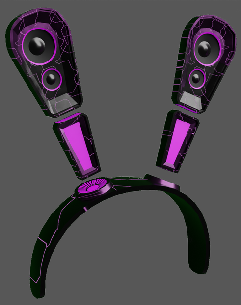 cyberpunk style bunny ears