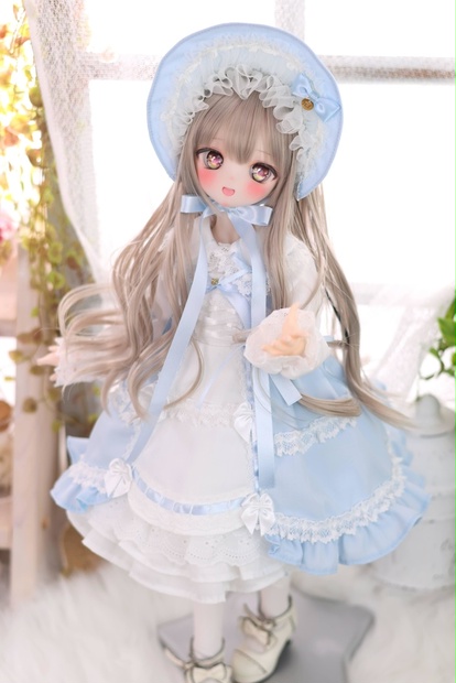 Made-to-order 受注品】MDD / KUMAKO【ボンネット単品（水色