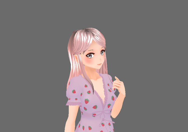 (Vroid) Neat Long Straight Hair きちんとしたロングストレートヘア