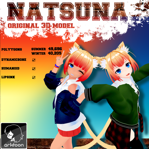 オリジナル3Dモデル『NATSUNA~ナツナ~』