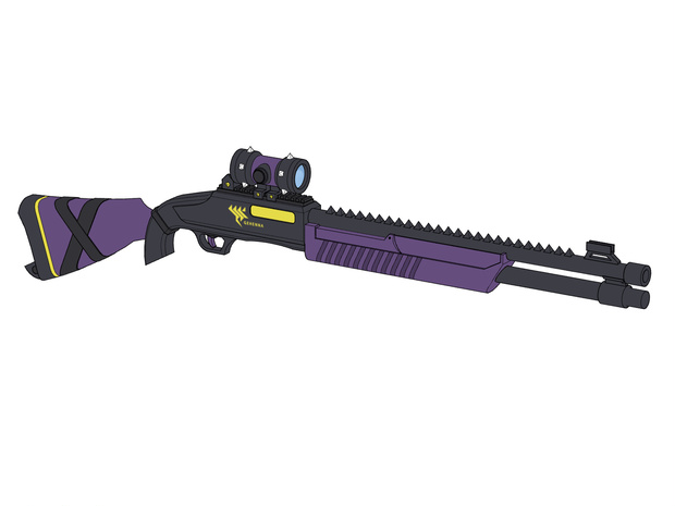 【ブルアカ】伊草ハルカ 銃器 3Dモデル (CLIP STUDIO用)