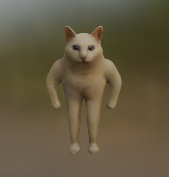 standing cat meme