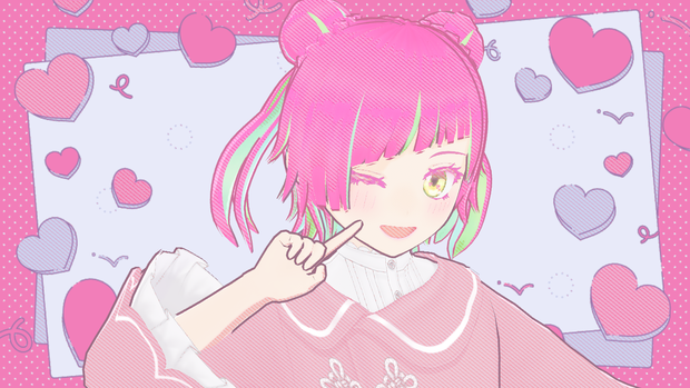 オリジナル3Dモデル「てまり」
