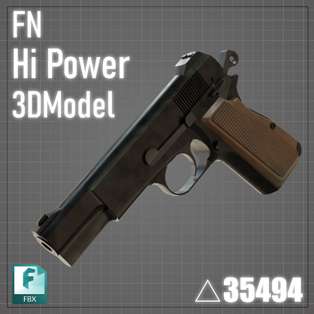 【銃器モデル】FN Hipower