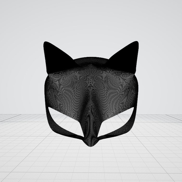 3d  キツネ　仮面