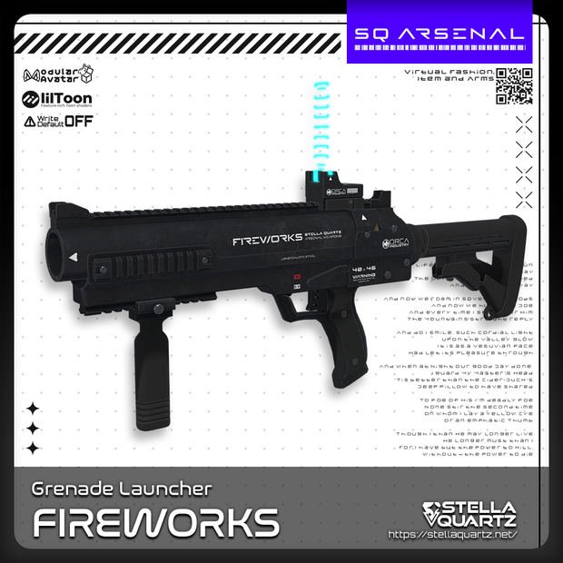 【ギミック付き3Dモデル】FireWorks‐ファイアワークス‐【単発式グレネードランチャー】