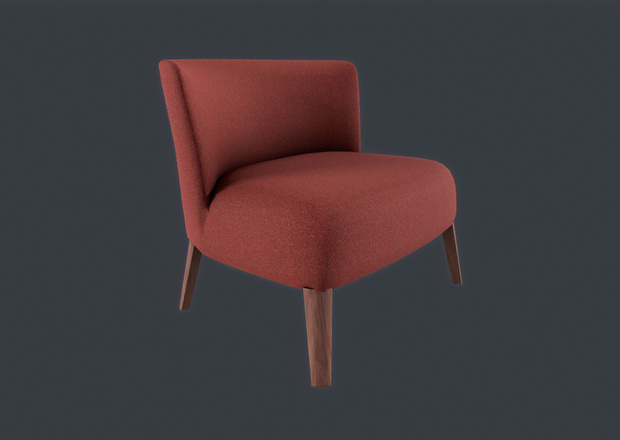 armchair and small table for vrchat
