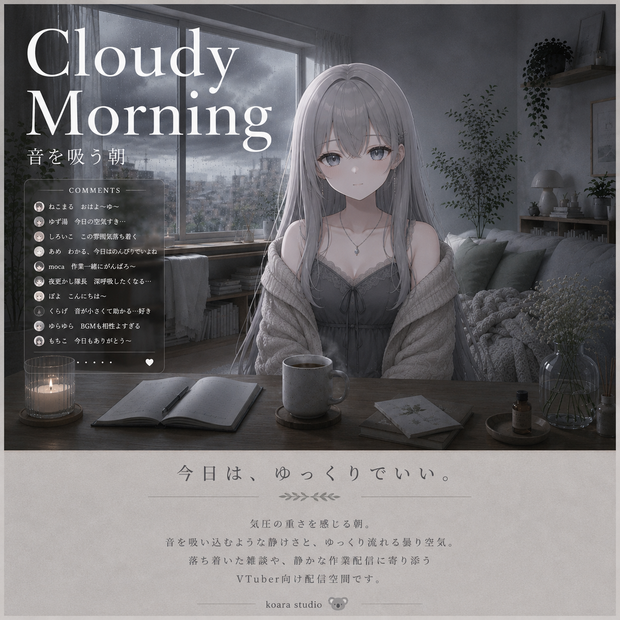 Cloudy Morning  音を吸う朝