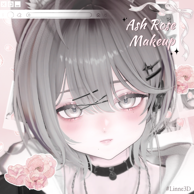 【Linne / リンネ】 Ash Rose Make up . ݁₊ ⊹ . ݁˖ . ݁