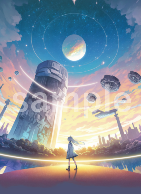 小説や同人誌の表紙等に使えるイラスト背景素材㉒
