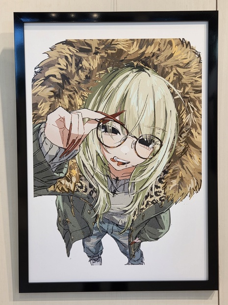 複製原画 額付 はまふぐ 【受注生産】 - ILLUST GALLERY TOLALA - BOOTH