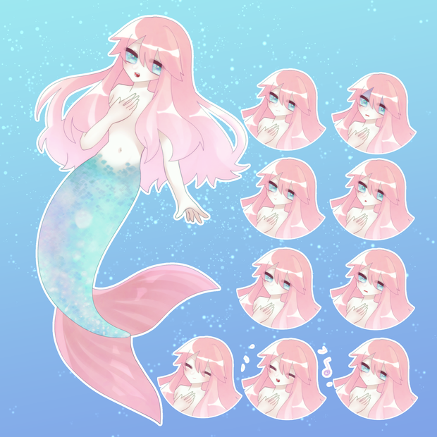 人魚【立ち絵素材】