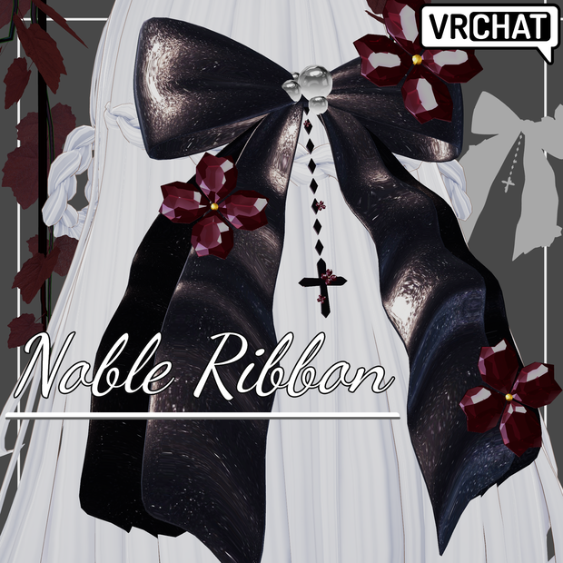 【無料 / FREE】⁺‧₊˚ ཐི⋆ Noble Ribbon ⋆ཋྀ ˚₊‧⁺ 【VRChat / アクセサリ】